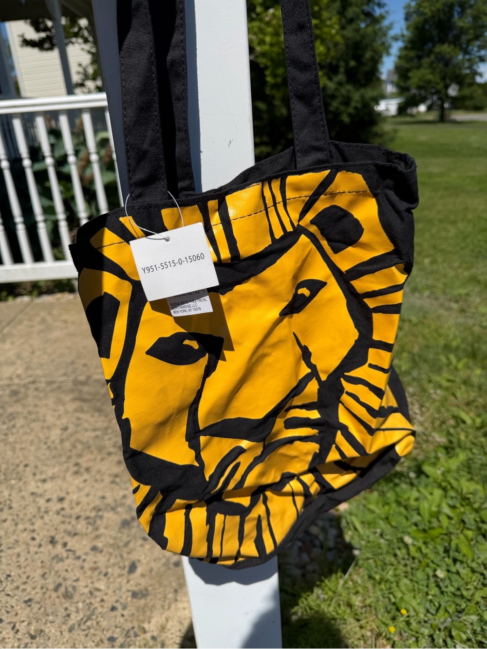 Lion King on Broadway Yellow & Black Tote Bag - New with tags